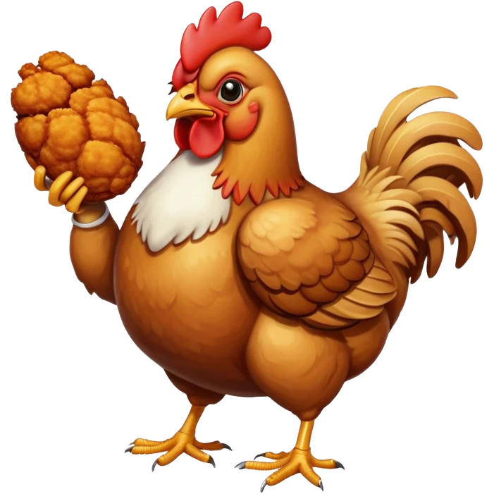 chicken eating chicken emoji