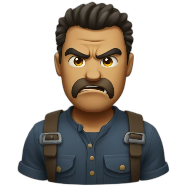 Angry and love  emoji