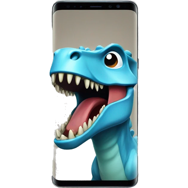 Dino with Samsung s23 ultra  emoji