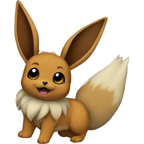Eevee travels the word  emoji