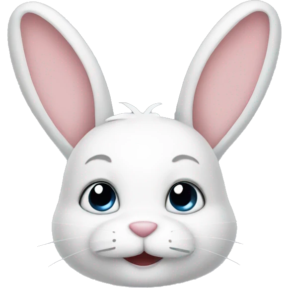 A cute bunny emoji