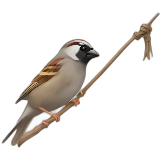 sparrow catch flag emoji