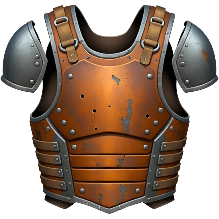 Rusted warrior body armor emoji