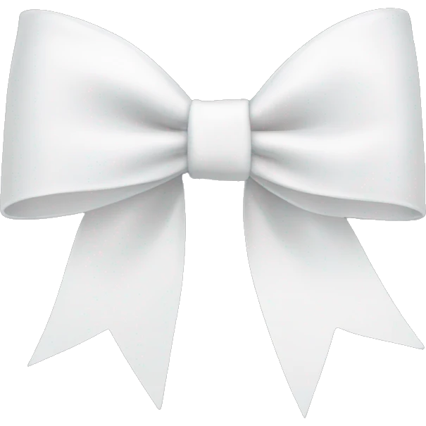 white bow emoji