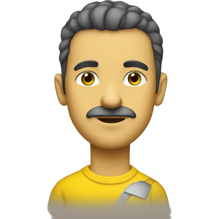 Otto von Guericke in yellow tshirt emoji