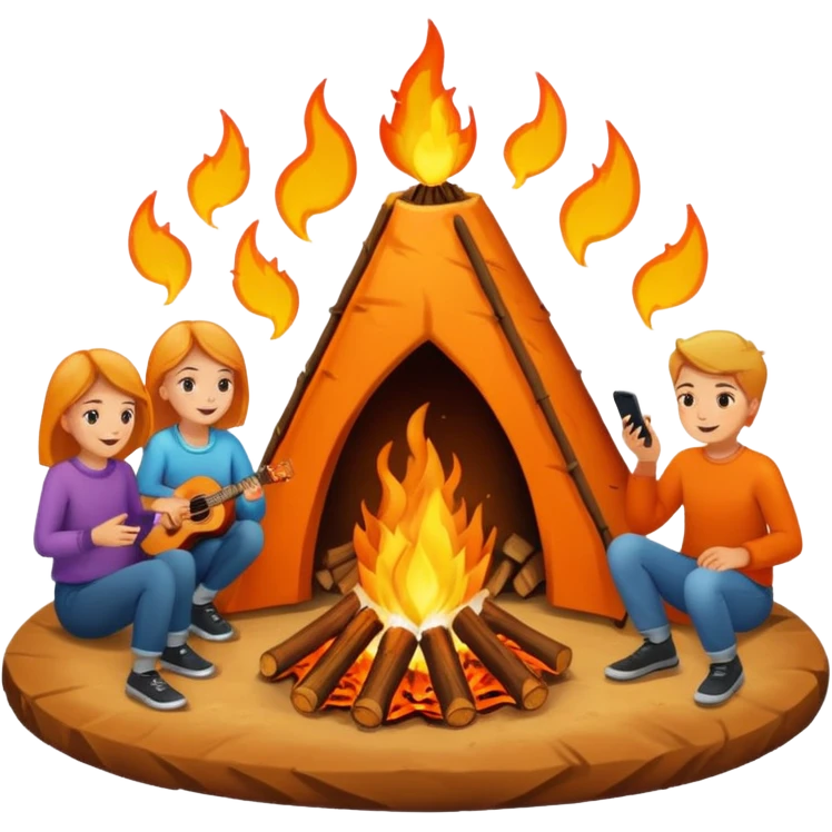 Bonfire Night with music emoji