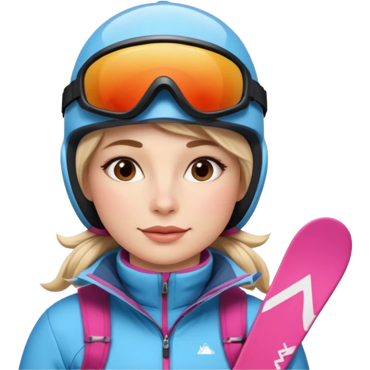 Woman Skiing, Matterhorn emoji