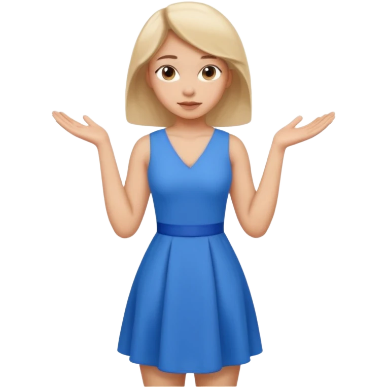 A girl with curious expressions and her arms resting  a v  on her waist  emoji