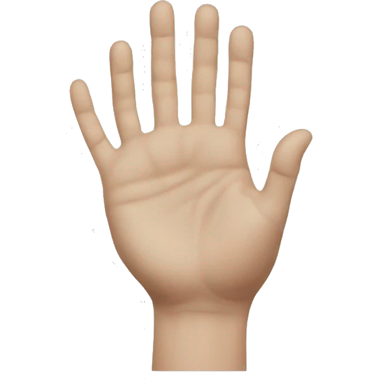 Hand in the shape of an F emoji