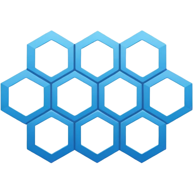 blue hexagon emoji