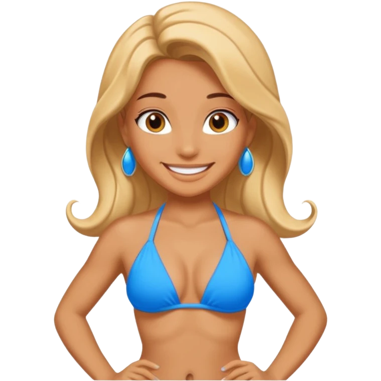 🧞‍♀️ in a bikini emoji