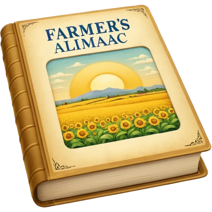 portable Farmers' Almanac emoji