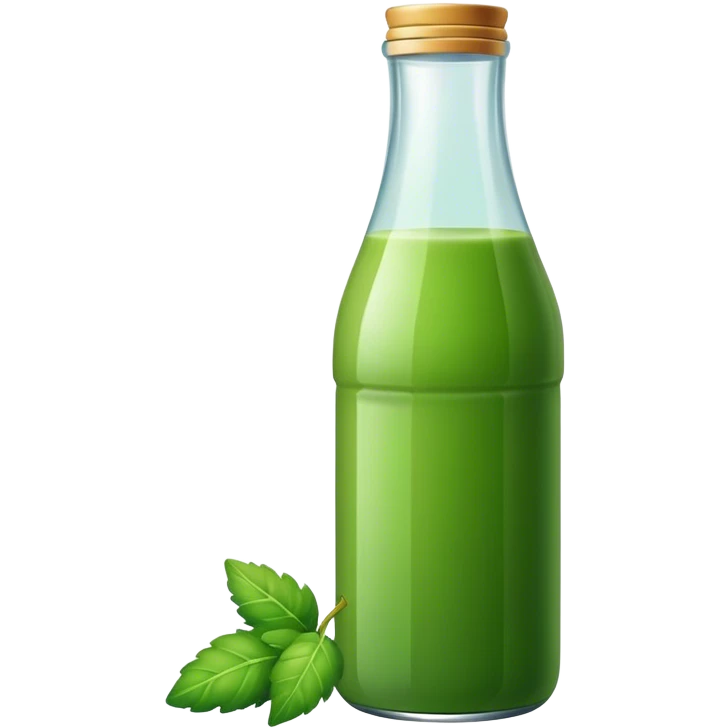Green juice bottled emoji