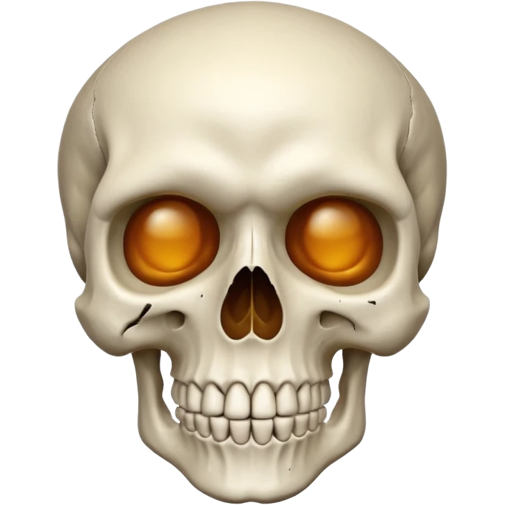 Una calavera combinado con el emoji de 🤨 emoji
