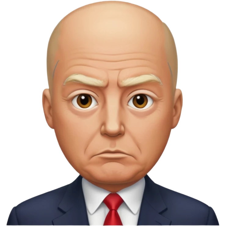 President Trump is bald  emoji