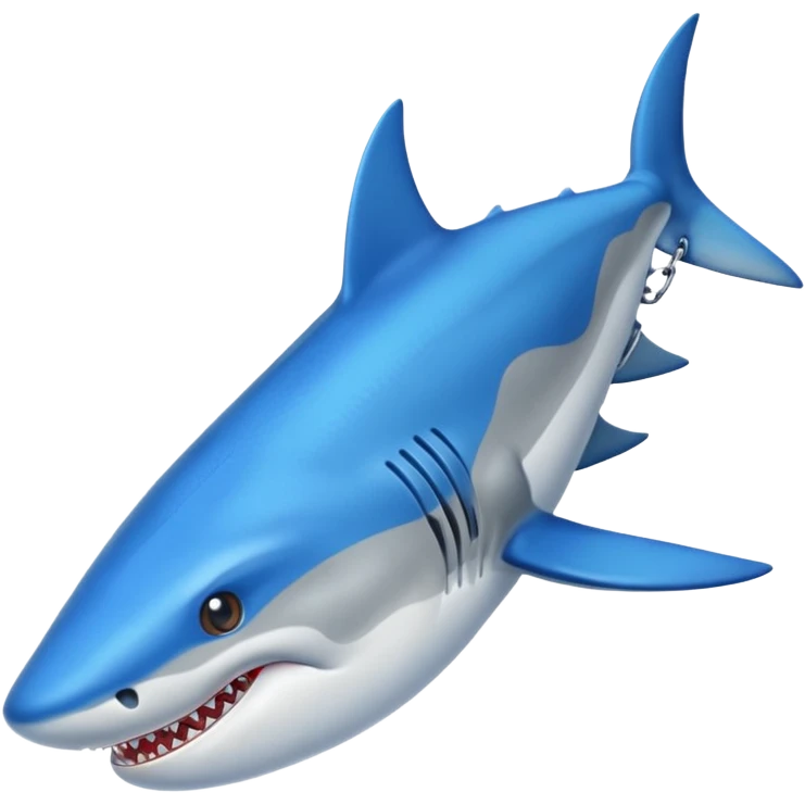 Tiburón con zapatos azules emoji