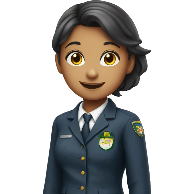 happy school girl in uniform emoji