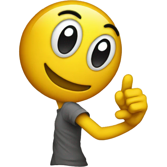 Dabbing smiley face emoji