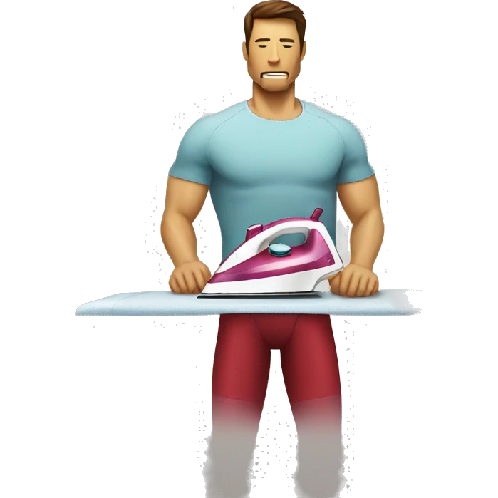 ironman ironing clothes emoji