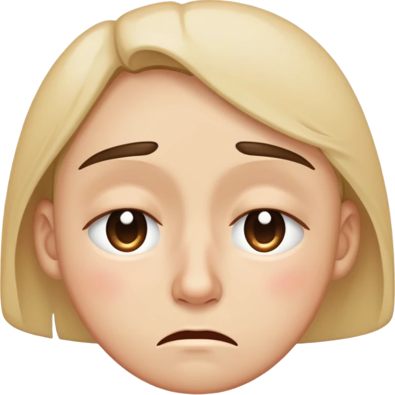 Tired face with tear emoji