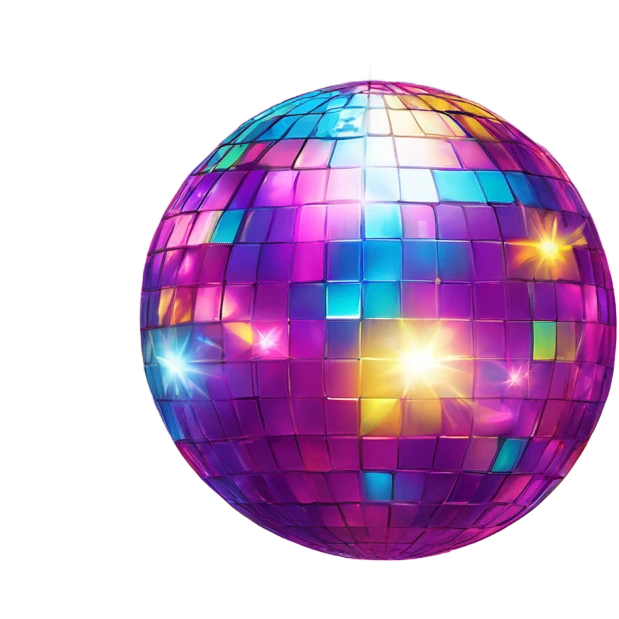 Lisa Frank disco ball ￼￼ emoji