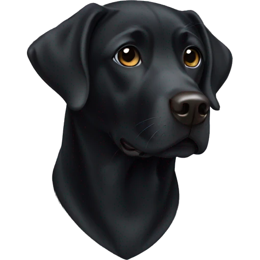 black labrador  emoji