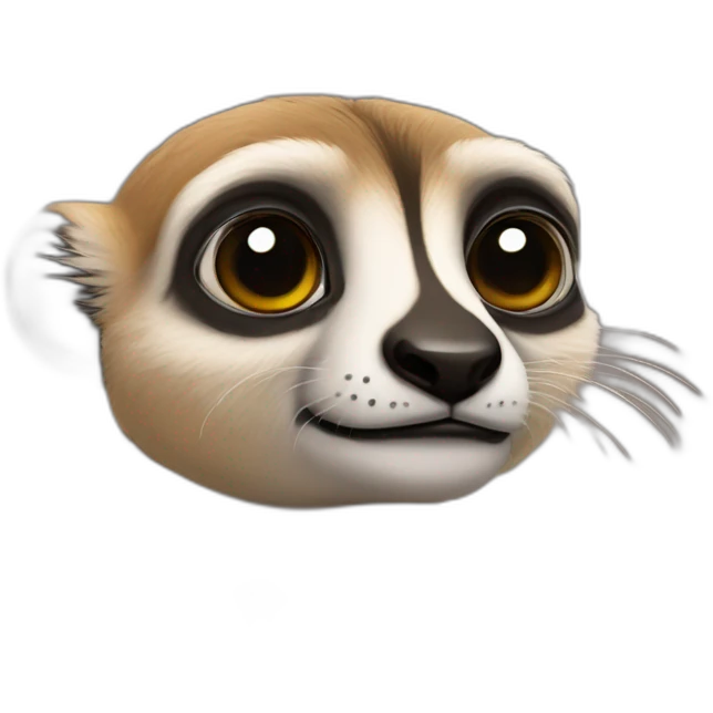 suricate's face with earth emoji