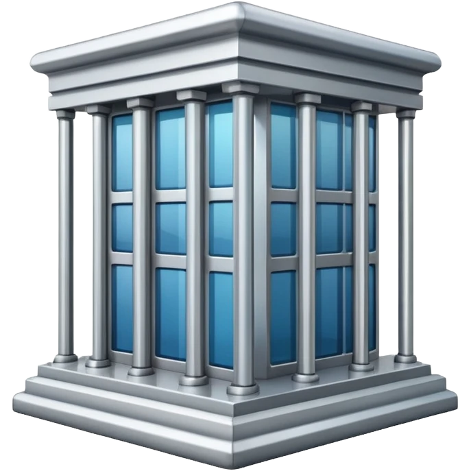 a modern bank emoji
