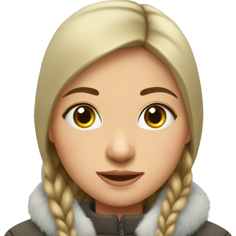 Russian girl in Siberia emoji