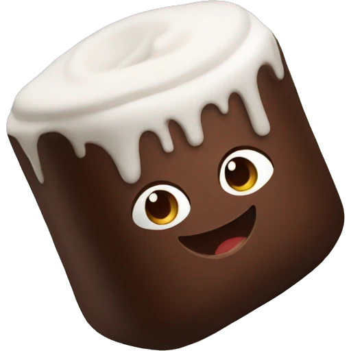 Chocolate marshmallow emoji