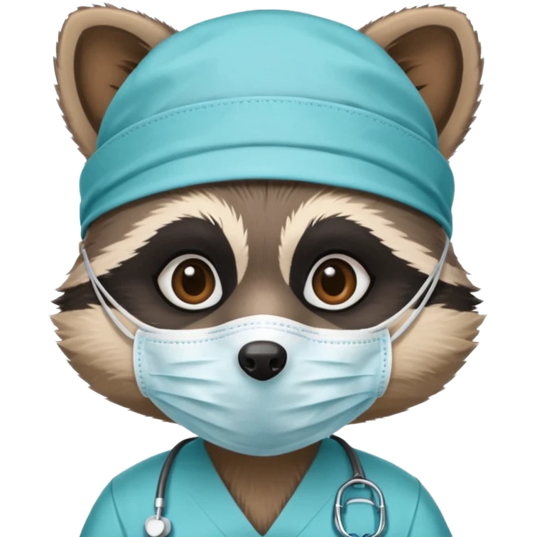 Nurse raccoon emoji