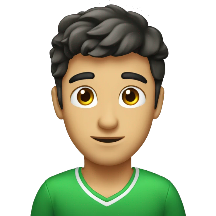 Chico rubio con ojos verdes emoji