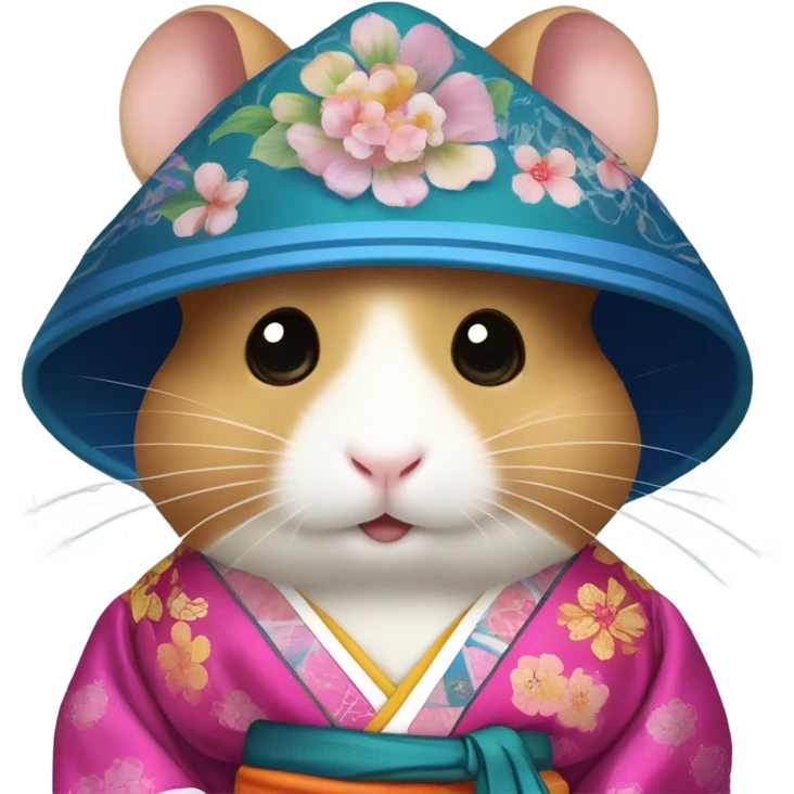 Hamster in traditional Korean clothes  emoji