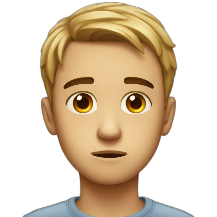 Sad boy emoji