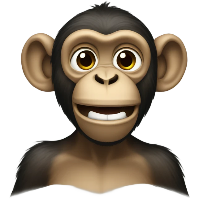 A monkey singing  emoji