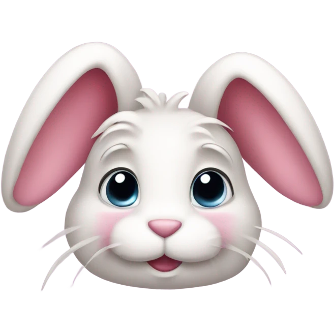 Sweet pink bunny emoji