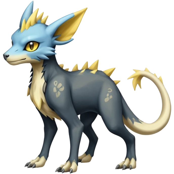 Manectric-Luxray-Cubone-Trico-Draco-Fakémon-hybrid-creature (full body), 4 legs emoji