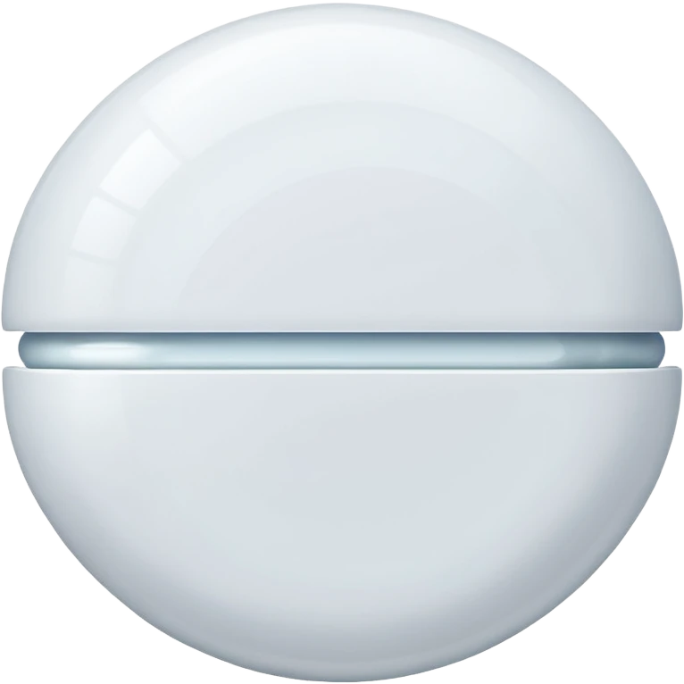 round white pill simple clear emoji