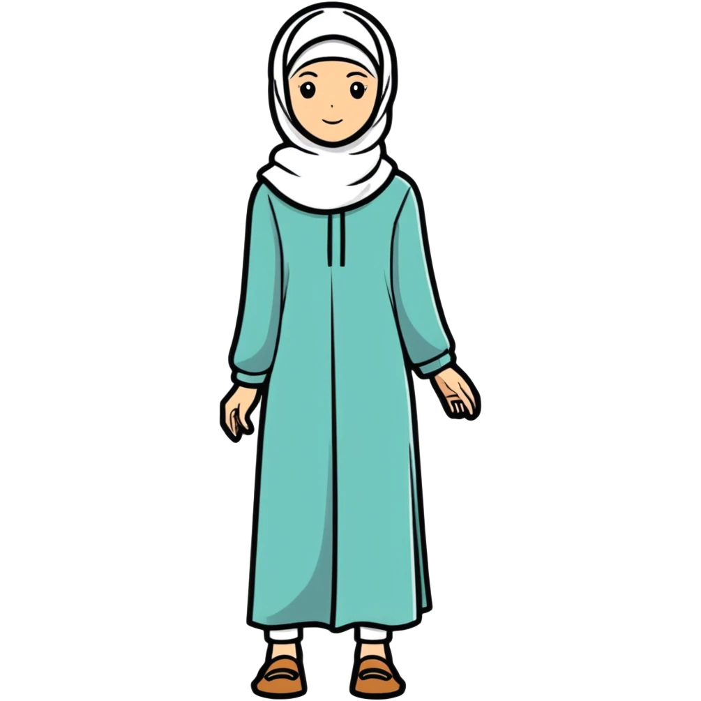 Kopftuch Und lange Kleidung  emoji
