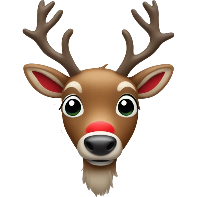 Red Nosed Reindeer emoji
