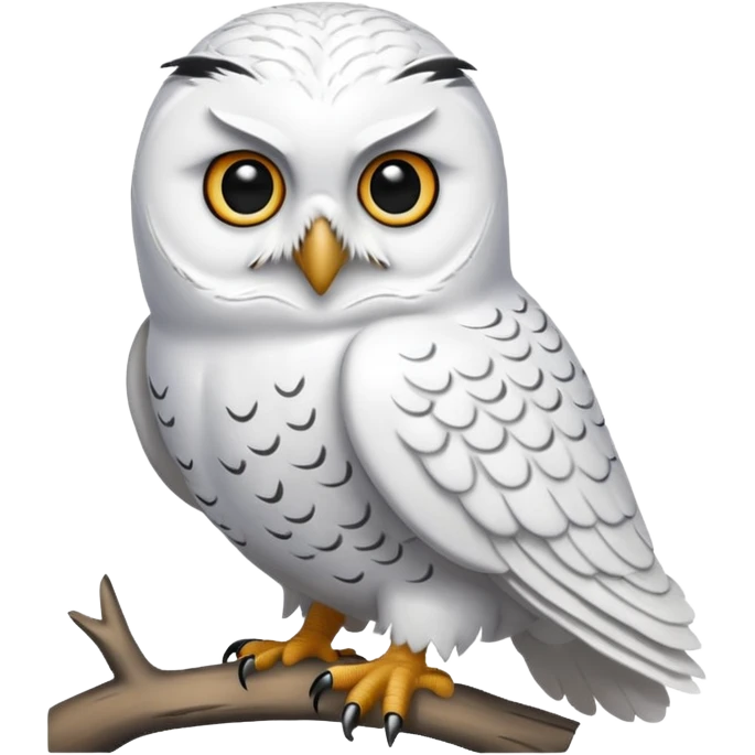 Hibou glacé  emoji