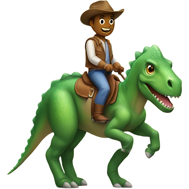 dinosaur riding a horse emoji