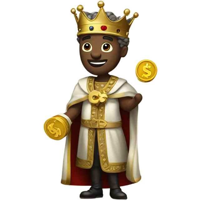 king with money in hand emoji