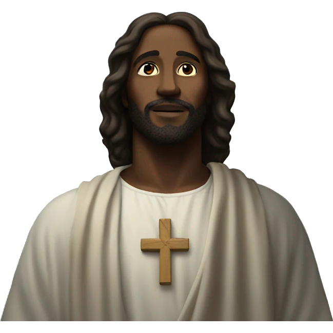 Black Jesus in the sky emoji