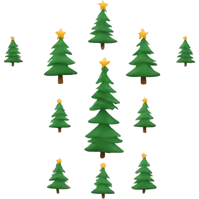 Christmas tree pink emoji