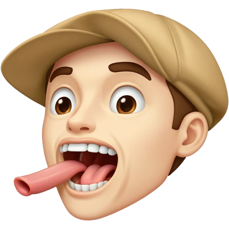 A person with proper tongue posture, jawline emphasized, mewing technique, face profile showing tongue pressed to roof of mouth emoji