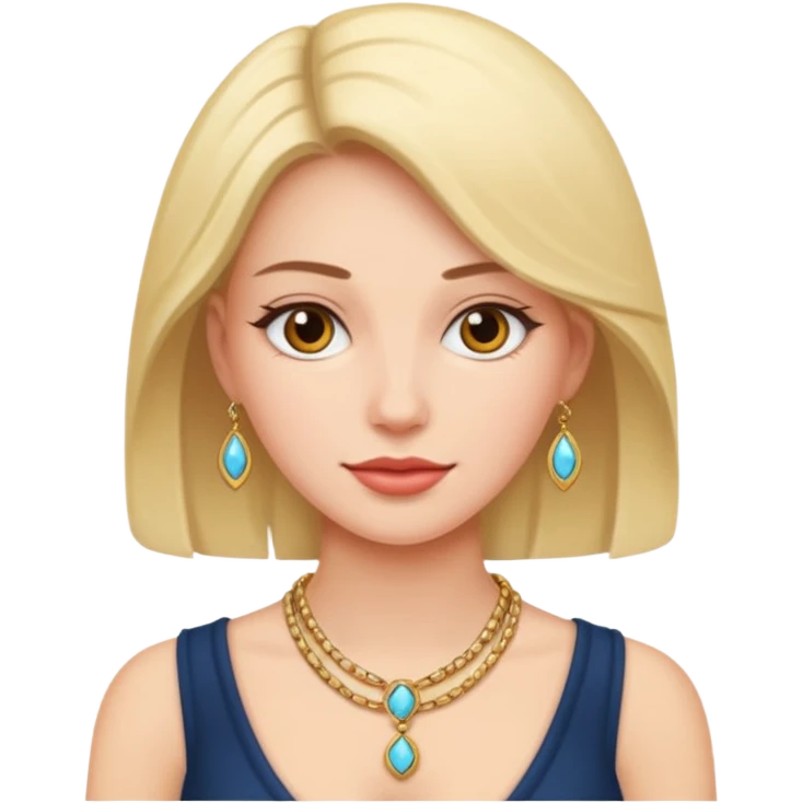 woman with necklace emoji
