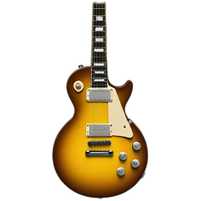 A Gibson les Paul guitar emoji