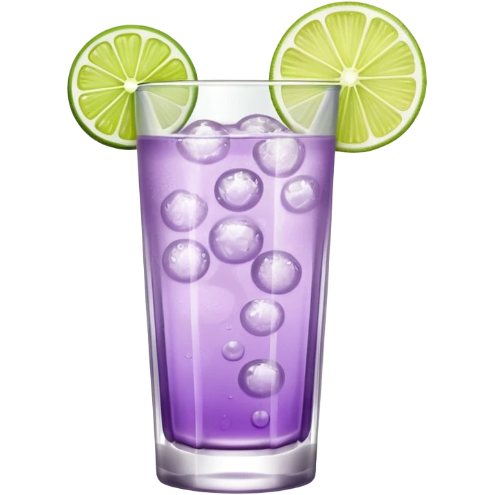 Cocktail light purple with high glass emoji
