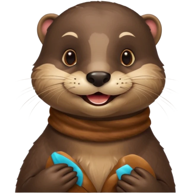 a flirty italian otter emoji